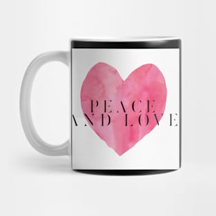 Peace and love Mug